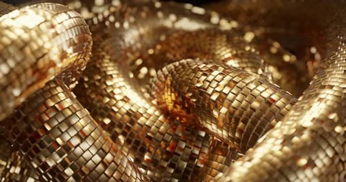 Abstract Cube twist gold glitter luxury background