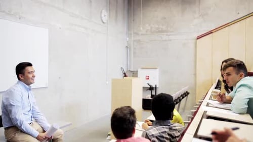 Education, High School, University, Learning and People Concept - Group of International