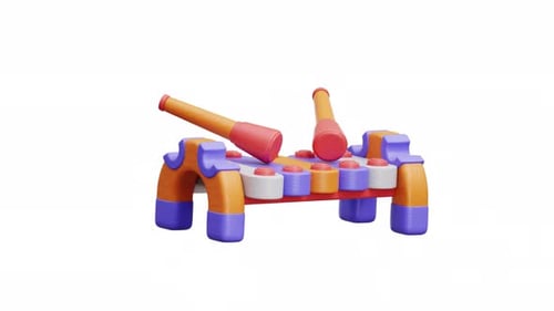 3d Toy Xylophone Musical Instrument Kids Play Mallet Percussion Plastic Educational