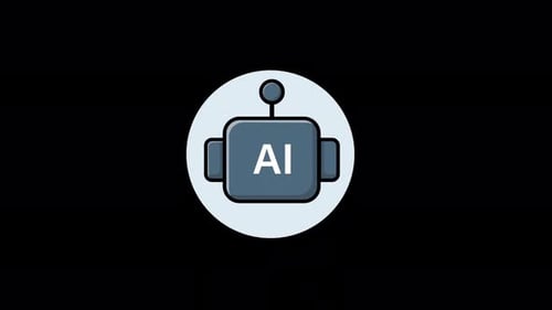 AI Chatbot Concept Animation Video - Transparent