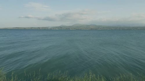 Aerial view of the lake