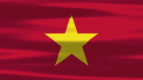 Vietnam Flag Square