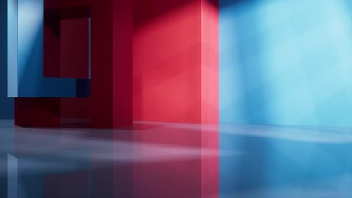 Abstract geometric interior structure