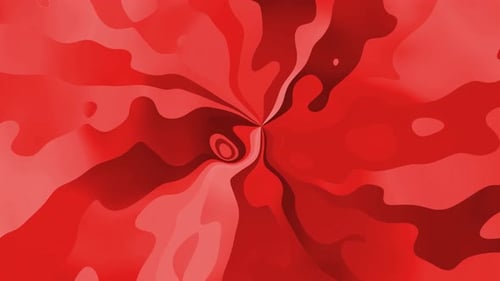 Dynamic Red Abstract Liquid Swirl Seamless Loop