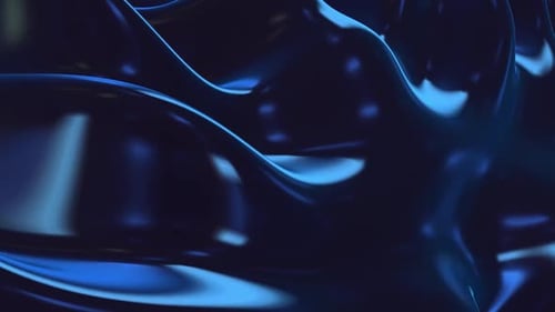 Vidéo de fond de mouvement abstrait à motif de vague bleue dynamique moderne