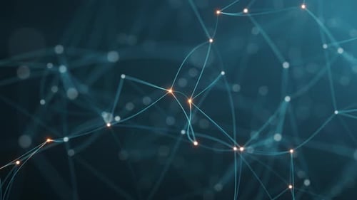 3D animation of the geometric shape of a lattice in space.