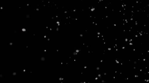White Orbs Rising in an Abstract Space Animation