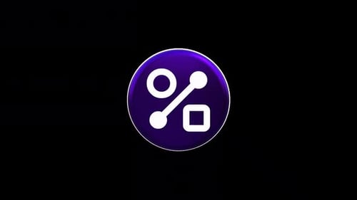 Modern Abstract 3D Geometric Icon Rotation Loop