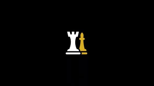 Minimalist Flat Design Chess Logo Reveal