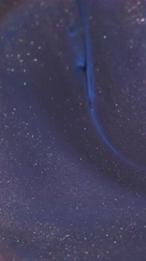 Vertical Ink Splatter Glitter Texture Bubbles
