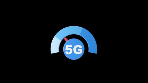 5G High Speed 3D Animation | Alpha Channel
