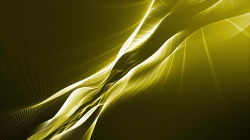 Abstract Golden Particle Wave Dynamic Motion Background