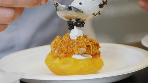 Spainish Restaurant with Traditional Food Catalonian Cuisine Delicious Croquettes Tapas with Cheese