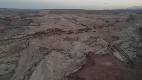 Red Sandstone Cliffs And Canyons In National Parks In Utah, United States. Aerial Drone Shot