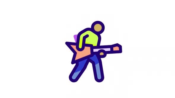 Rocker Icon Animation Video, Backgrounds Motion Graphics ft. Rocker ...