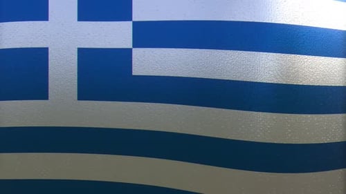 National Flag of Greece Waving Seamless Loop
