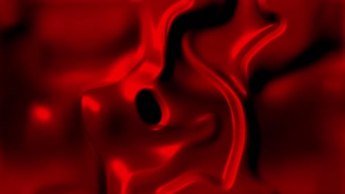 Abstrakte rote, bunte Tintenflüssigkeitsbewegungen breiten sich auf dem Hintergrund der Wassertextur aus