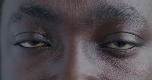 Adult Face and Eyes Close Up Detail