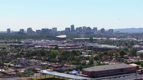 Phoenix City Downtown Skyline Cityscape of Arizona in USA