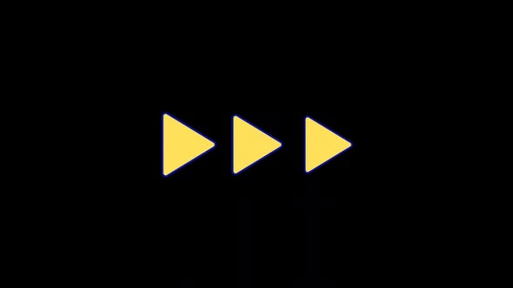 Animated Flat Design Fast Forward Play Buttons, Elements Motion ...