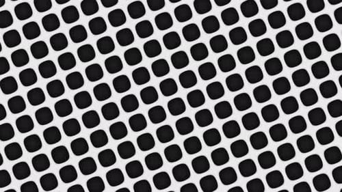 Black Dots on White Background Seamless Animation