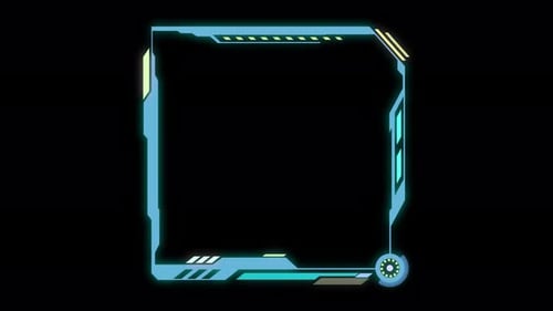 HUD frame futuristic elements technology high-tech.