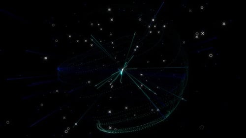 Futuristic Data Network Grid Reveal