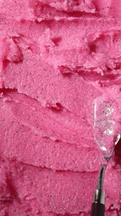 Spatula Smoothing Bright Pink Scrub