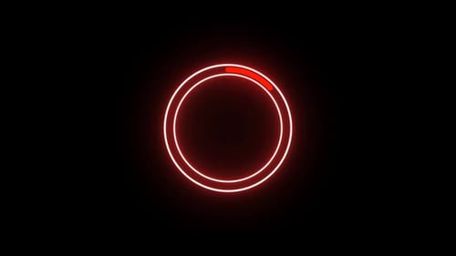 glowing circle line