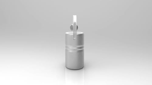 3D Watering Can Clean Rotation Animation Loop