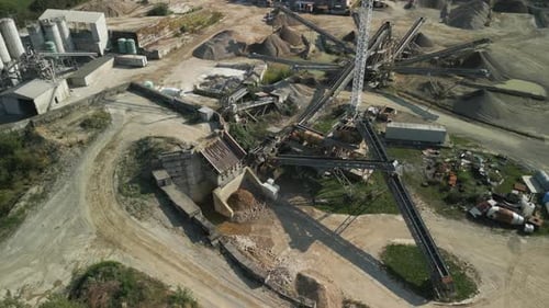 Sand Quarry Lake Luftaufnahme