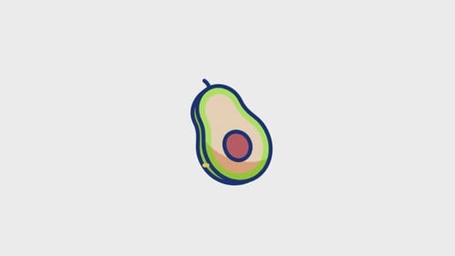 Avocado Animated Icon