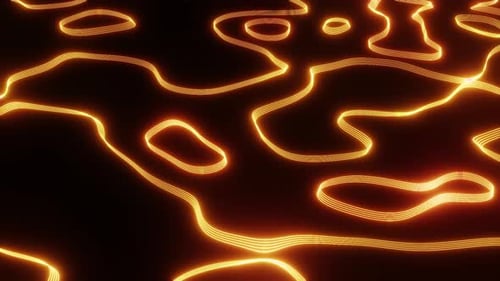 Abstract Futuristic Glowing Lines Data Network Background Animation