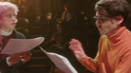 Stage Director Leading Rehearsal with Theater Actors