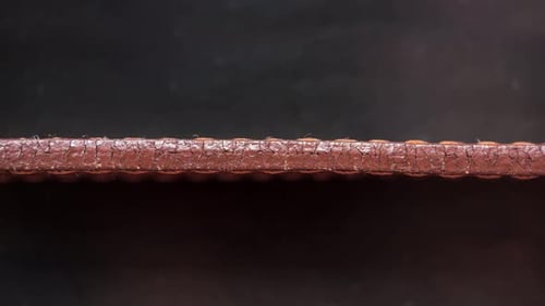 Cracked Brown Material Extreme Close-Up