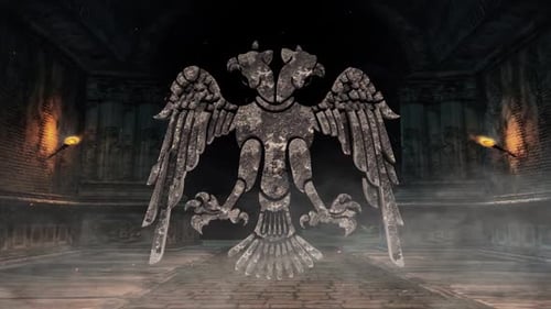 Seljuks Stone Eagle Background Loop 4 K