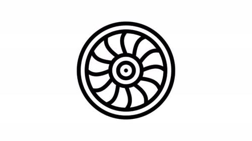 motor line icon animation