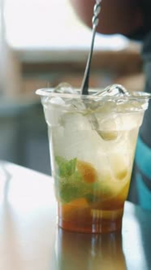 Creating a Refreshing Beverage with Fresh Ingredients for a Delightful Experience in Style