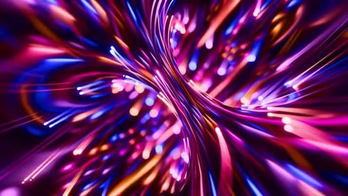 Vibrant light trails creating a modern abstract dynamic background