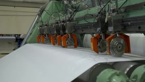 Paper Strip Processed By Press Section with Metal Wheels