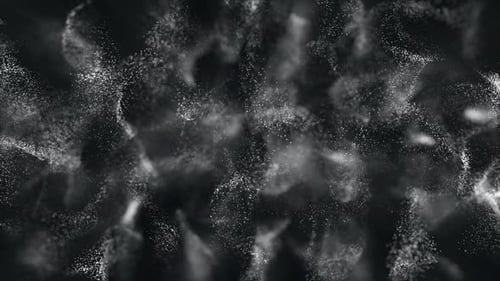 Abstract particles background with shining particle stars dust.
