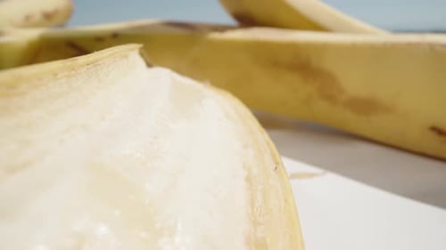 Extreme Close Up of Yellow Babaco Fruit