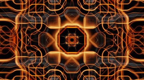 Abstract Orange Fire Flash Neon Geometric Vj Loop Animation Background