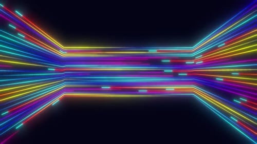 Abstract colorful background with light line technology