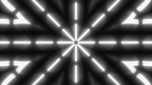 Dynamic neon lights pulse and flow in a mesmerizing abstract pattern