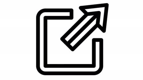 animação do ícone da linha de contorno