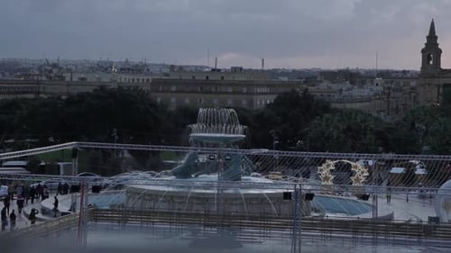 A good view over the city of Valletta in Malta