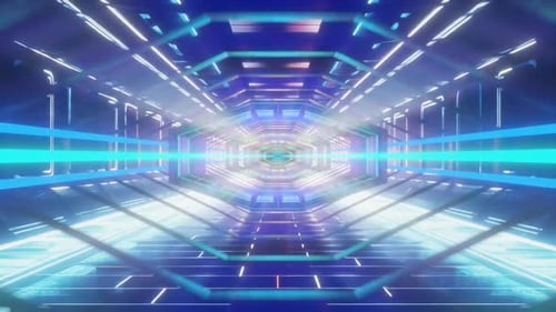 Teal Disco Tunnel Loop