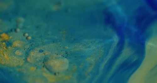 Oil Droplet Art Water Paint Marble Liquid Fluid