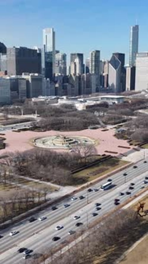 Lakefront Park At Chicago In Illinois United States.